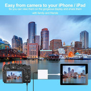 ZS-KL21806 2 in 1 8 Pin to USB 3.0 + Camera USB Read OTG Adapter, Compatible with IOS 13 and Above System