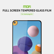 For Samsung Galaxy A21 MOFI 9H 2.5D Full Screen Tempered Glass Film(Black)