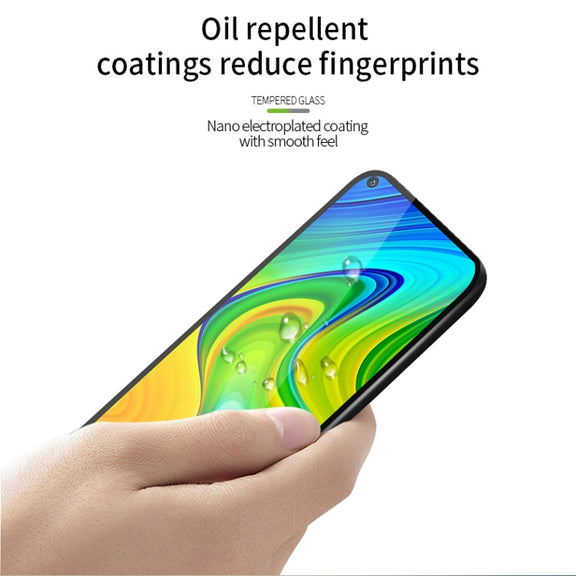 For Xiaomi RedMi 10X 4G MOFI 9H 2.5D Full Screen Tempered Glass Film(Black)
