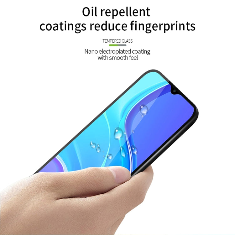 For Xiaomi RedMi 9 MOFI 9H 2.5D Full Screen Tempered Glass Film(Black)