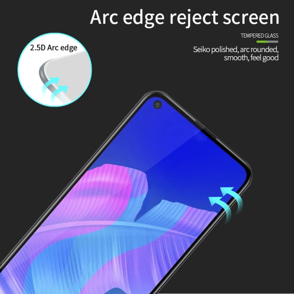 For Huawei Y7P MOFI 9H 2.5D Full Screen Tempered Glass Film(Black)