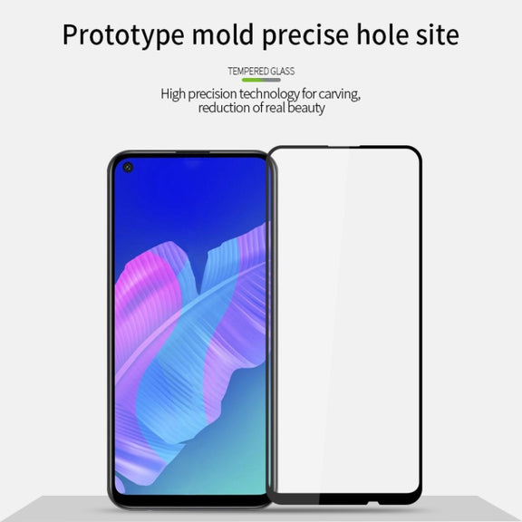 For Huawei Y7P MOFI 9H 2.5D Full Screen Tempered Glass Film(Black)