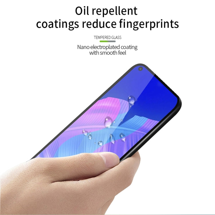 For Huawei Y7P MOFI 9H 2.5D Full Screen Tempered Glass Film(Black)