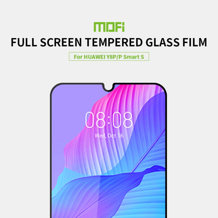 For Huawei Y8P / P smart S MOFI 9H 2.5D Full Screen Tempered Glass Film(Black)