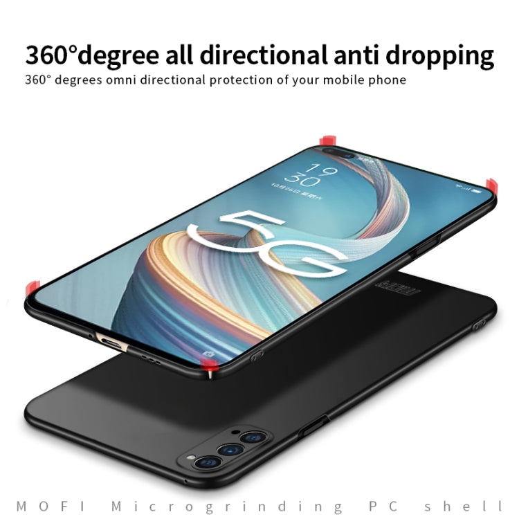 For OPPO Reno4 Pro MOFI Frosted PC Ultra-thin Hard Case(Rose Gold)