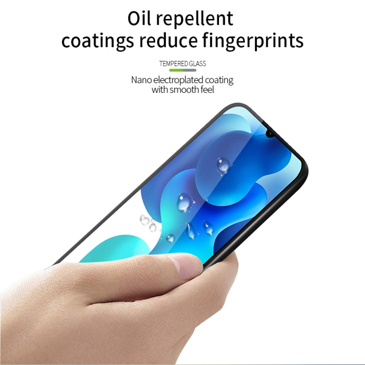 For Xiaomi Mi 10 Lite MOFI 9H 3D Explosion-proof Curved Screen Tempered Glass Film(Black)