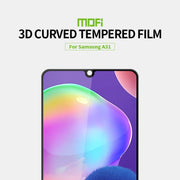 For Samsung Galaxy A31 MOFI 9H 3D Explosion-proof Curved Screen Tempered Glass Film(Black)