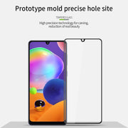 For Samsung Galaxy A31 MOFI 9H 3D Explosion-proof Curved Screen Tempered Glass Film(Black)