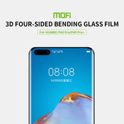 For Huawei P40 Pro / P40 Pro+ MOFI 9H 3D Explosion Proof Thermal Bending Full Screen Covered Tempered Glass Film(Black)