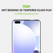 For Huawei Nova 7 Pro /Honor 30 Pro MOFI 9H 3D Explosion Proof Thermal Bending Full Screen Covered Tempered Glass Film(Black)