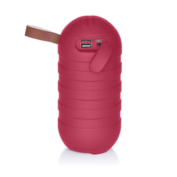 NewRixing NR-106 Mini Portable Stereo Bluetooth Speaker, Support Hands-free Calling & TF Card Slot & FM(Red)