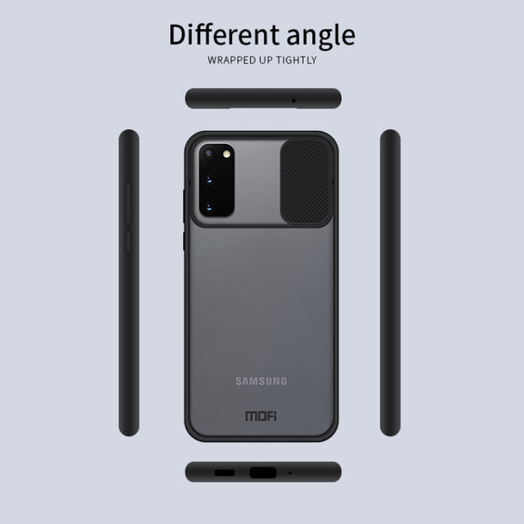 For Samsung Galaxy S20 MOFI Xing Dun Series Translucent Frosted PC + TPU Privacy Anti-glare Shockproof All-inclusive Protective Case(Black)