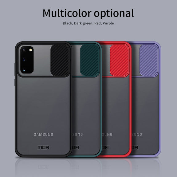 For Samsung Galaxy S20 MOFI Xing Dun Series Translucent Frosted PC + TPU Privacy Anti-glare Shockproof All-inclusive Protective Case(Black)