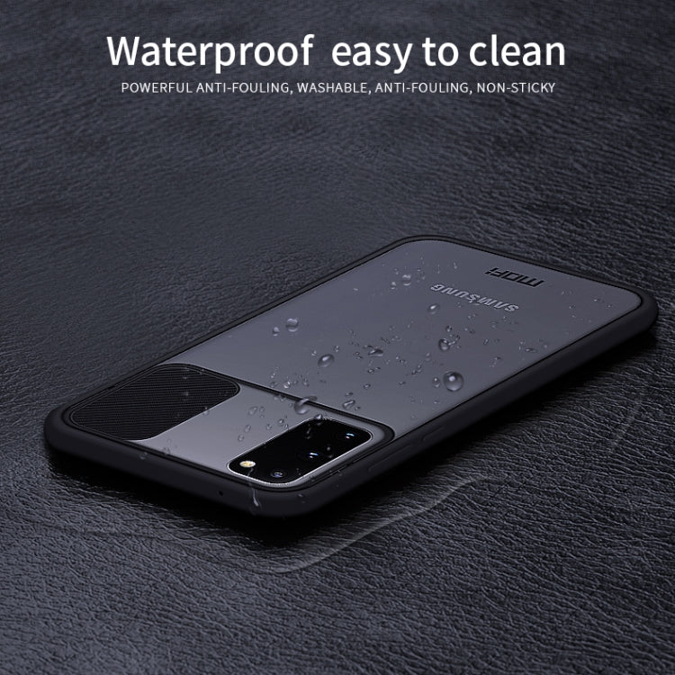 For Samsung Galaxy S20 MOFI Xing Dun Series Translucent Frosted PC + TPU Privacy Anti-glare Shockproof All-inclusive Protective Case(Black)
