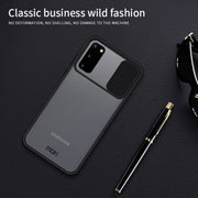For Samsung Galaxy S20 MOFI Xing Dun Series Translucent Frosted PC + TPU Privacy Anti-glare Shockproof All-inclusive Protective Case(Black)