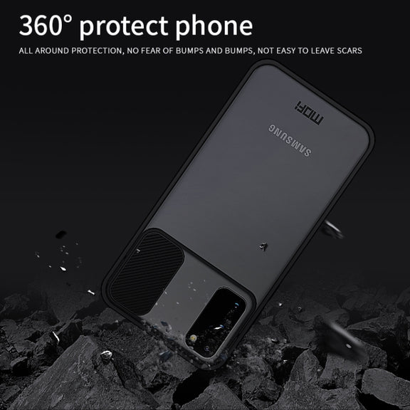 For Samsung Galaxy S20 MOFI Xing Dun Series Translucent Frosted PC + TPU Privacy Anti-glare Shockproof All-inclusive Protective Case(Black)