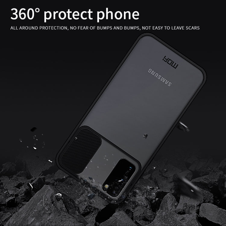 For Samsung Galaxy S20 MOFI Xing Dun Series Translucent Frosted PC + TPU Privacy Anti-glare Shockproof All-inclusive Protective Case(Black)