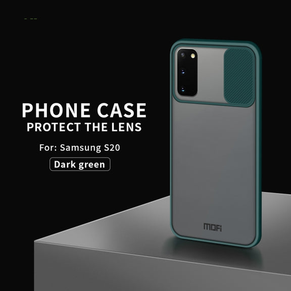 For Samsung Galaxy S20 MOFI Xing Dun Series Translucent Frosted PC + TPU Privacy Anti-glare Shockproof All-inclusive Protective Case(Green)