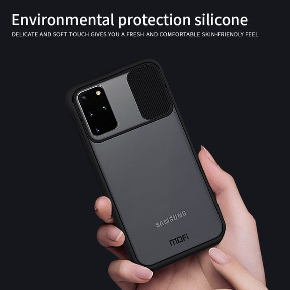For Samsung Galaxy S20 Plus MOFI Xing Dun Series Translucent Frosted PC + TPU Privacy Anti-glare Shockproof All-inclusive Protective Case(Red)