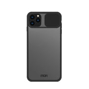 For iPhone 11 Pro Max MOFI Xing Dun Series Translucent Frosted PC + TPU Privacy Anti-glare Shockproof All-inclusive Protective Case(Black)