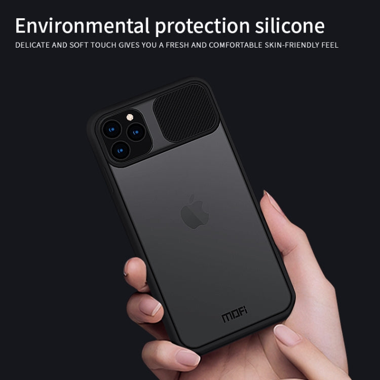 For iPhone 11 Pro Max MOFI Xing Dun Series Translucent Frosted PC + TPU Privacy Anti-glare Shockproof All-inclusive Protective Case(Black)