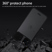For iPhone 11 Pro Max MOFI Xing Dun Series Translucent Frosted PC + TPU Privacy Anti-glare Shockproof All-inclusive Protective Case(Black)