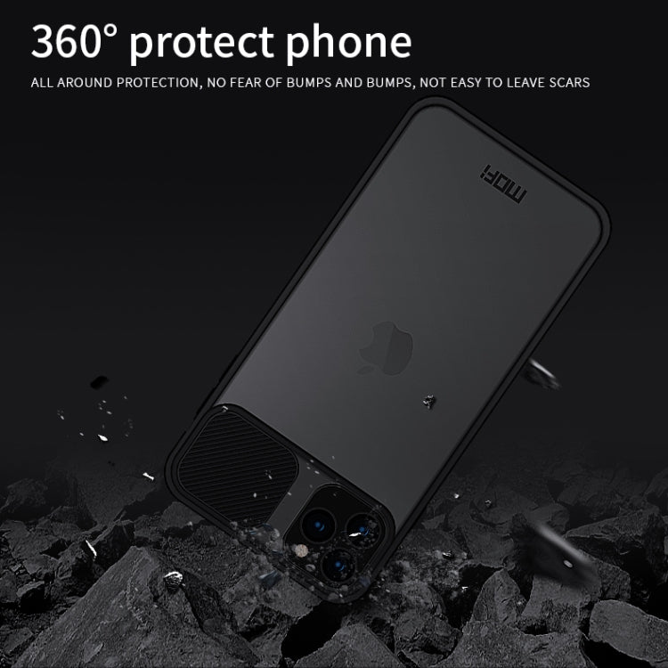 For iPhone 11 Pro Max MOFI Xing Dun Series Translucent Frosted PC + TPU Privacy Anti-glare Shockproof All-inclusive Protective Case(Black)