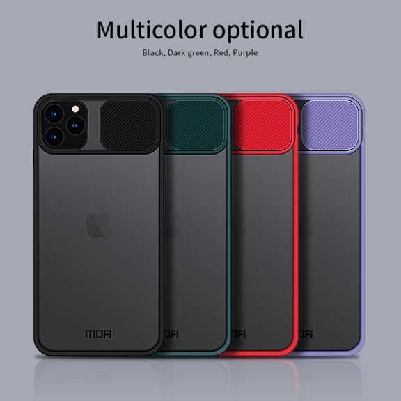 For iPhone 11 Pro Max MOFI Xing Dun Series Translucent Frosted PC + TPU Privacy Anti-glare Shockproof All-inclusive Protective Case(Black)