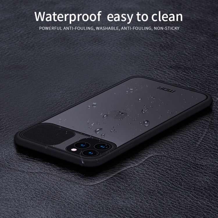 For iPhone 11 Pro Max MOFI Xing Dun Series Translucent Frosted PC + TPU Privacy Anti-glare Shockproof All-inclusive Protective Case(Purple)