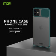 For iPhone 11  MOFI Xing Dun Series Translucent Frosted PC + TPU Privacy Anti-glare Shockproof All-inclusive Protective Case(Green)