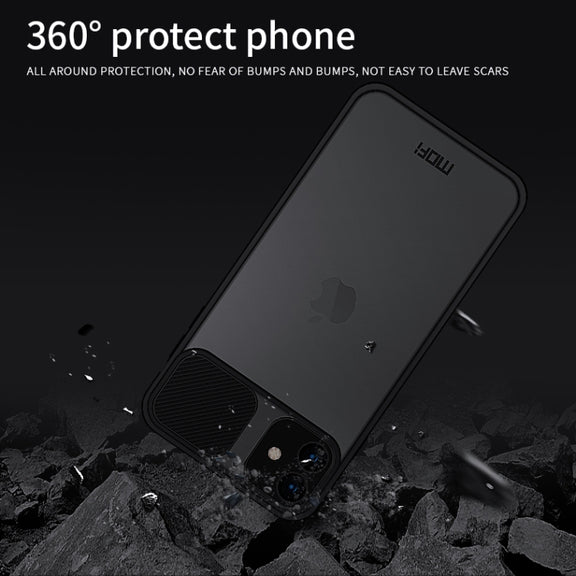 For iPhone 11  MOFI Xing Dun Series Translucent Frosted PC + TPU Privacy Anti-glare Shockproof All-inclusive Protective Case(Red)