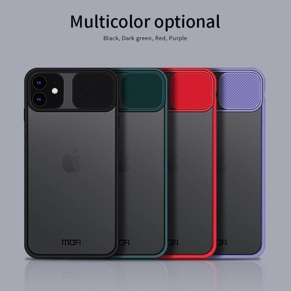 For iPhone 11  MOFI Xing Dun Series Translucent Frosted PC + TPU Privacy Anti-glare Shockproof All-inclusive Protective Case(Red)