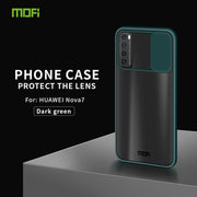 For Huawei nova 7 MOFI Xing Dun Series PC + TPU Anti-peep Water-resistant And Anti-drop All-inclusive Protective Shell, Translucent Frosted(Green)