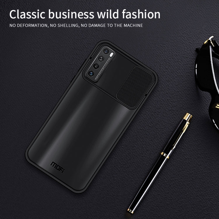 For Huawei nova 7 MOFI Xing Dun Series PC + TPU Anti-peep Water-resistant And Anti-drop All-inclusive Protective Shell, Translucent Frosted(Red)