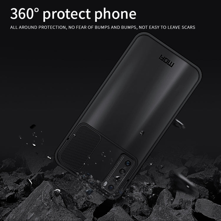 For Huawei nova 7 MOFI Xing Dun Series PC + TPU Anti-peep Water-resistant And Anti-drop All-inclusive Protective Shell, Translucent Frosted(Red)