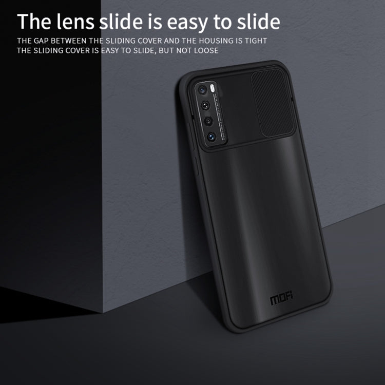 For Huawei nova 7 MOFI Xing Dun Series PC + TPU Anti-peep Water-resistant And Anti-drop All-inclusive Protective Shell, Translucent Frosted(Red)