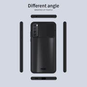 For Huawei nova 7 MOFI Xing Dun Series PC + TPU Anti-peep Water-resistant And Anti-drop All-inclusive Protective Shell, Translucent Frosted(Red)