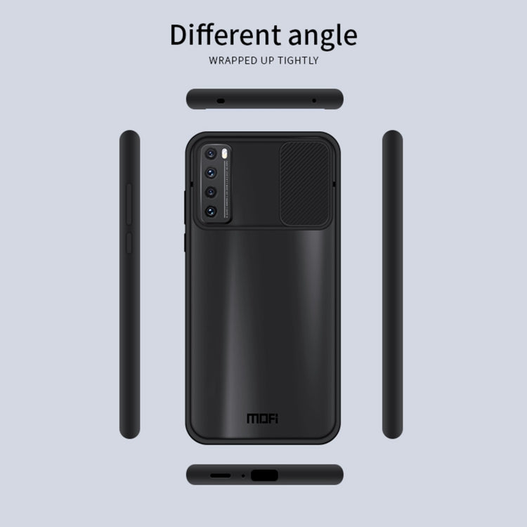 For Huawei nova 7 MOFI Xing Dun Series PC + TPU Anti-peep Water-resistant And Anti-drop All-inclusive Protective Shell, Translucent Frosted(Red)
