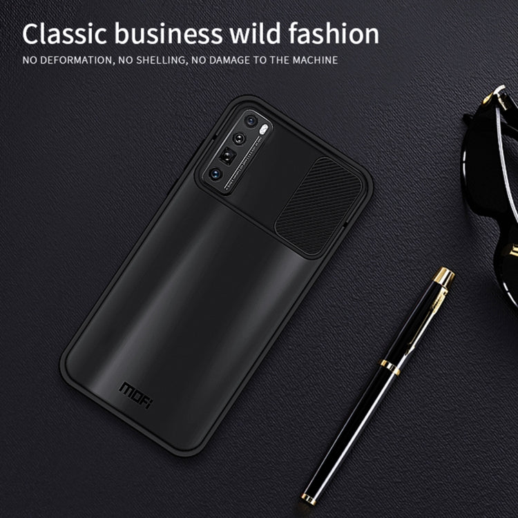 For Huawei nova 7 Pro MOFI Xing Dun Series PC + TPU Anti-peep Water-resistant And Anti-drop All-inclusive Protective Shell, Translucent Frosted(Black)