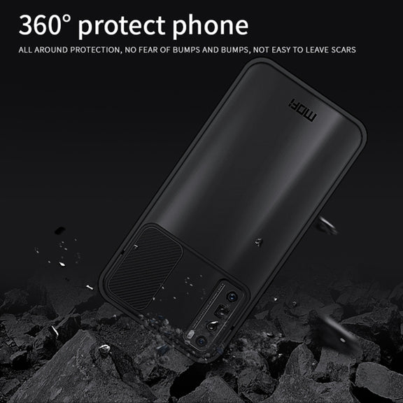 For Huawei nova 7 Pro MOFI Xing Dun Series PC + TPU Anti-peep Water-resistant And Anti-drop All-inclusive Protective Shell, Translucent Frosted(Red)