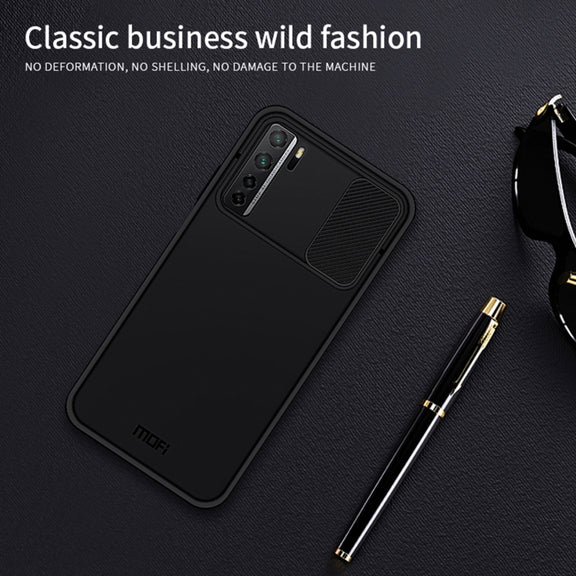 For Huawei nova 7 SE MOFI Xing Dun Series PC + TPU Anti-peep Water-resistant And Anti-drop All-inclusive Protective Shell, Translucent Frosted(Red)