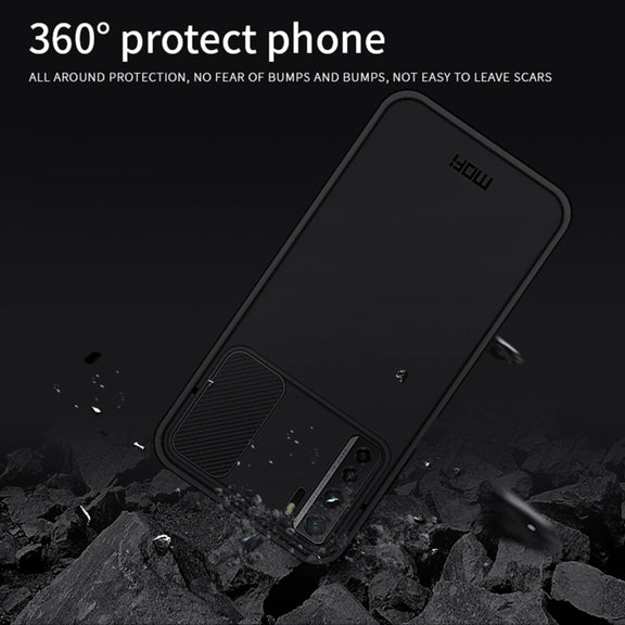 For Huawei nova 7 SE MOFI Xing Dun Series PC + TPU Anti-peep Water-resistant And Anti-drop All-inclusive Protective Shell, Translucent Frosted(Red)