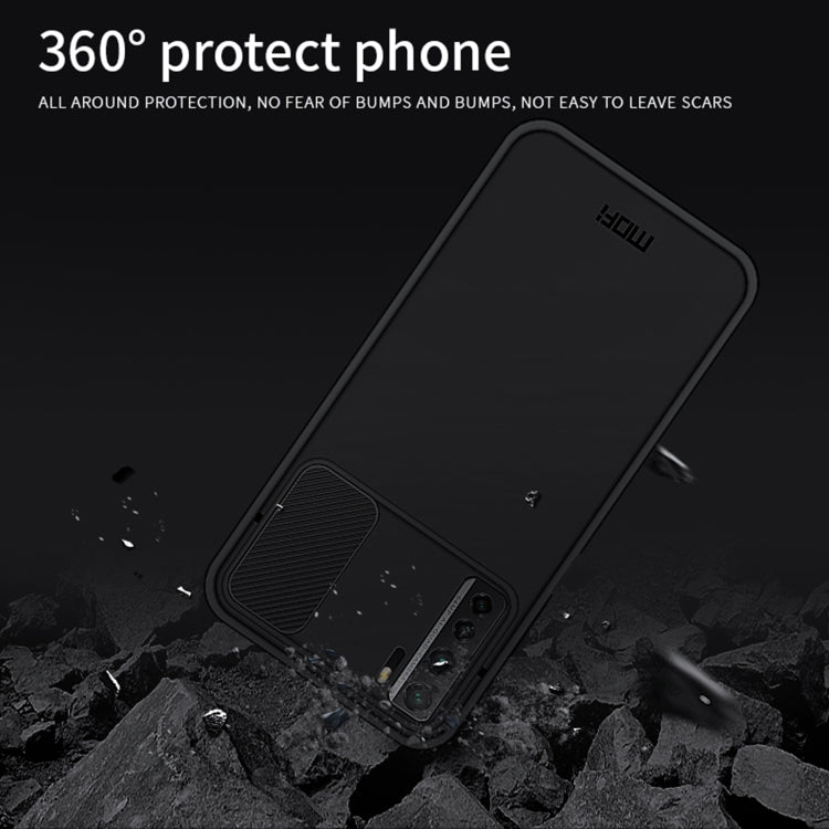 For Huawei nova 7 SE MOFI Xing Dun Series PC + TPU Anti-peep Water-resistant And Anti-drop All-inclusive Protective Shell, Translucent Frosted(Red)