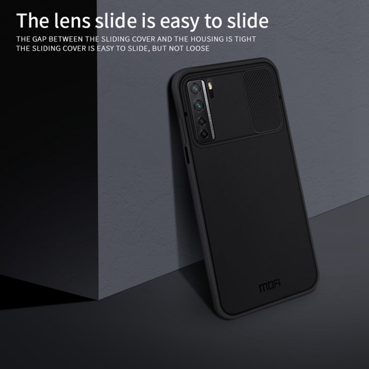 For Huawei nova 7 SE MOFI Xing Dun Series PC + TPU Anti-peep Water-resistant And Anti-drop All-inclusive Protective Shell, Translucent Frosted(Red)