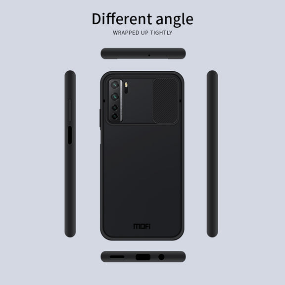 For Huawei nova 7 SE MOFI Xing Dun Series PC + TPU Anti-peep Water-resistant And Anti-drop All-inclusive Protective Shell, Translucent Frosted(Red)