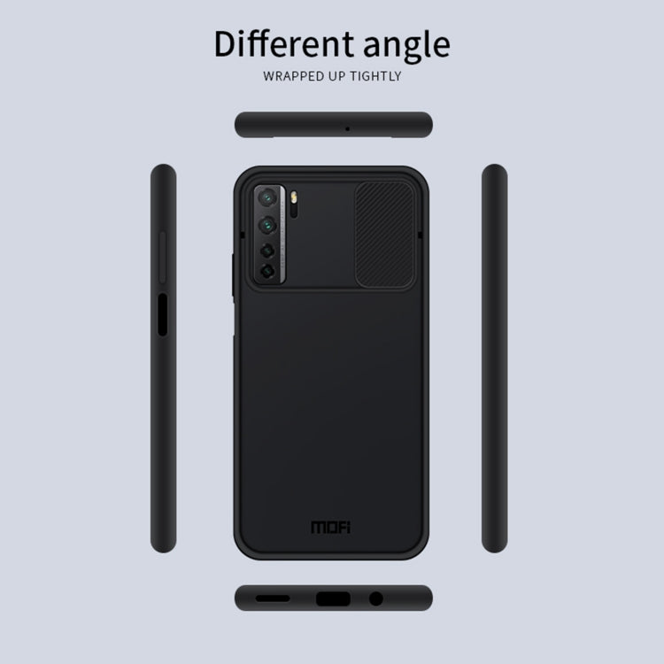 For Huawei nova 7 SE MOFI Xing Dun Series PC + TPU Anti-peep Water-resistant And Anti-drop All-inclusive Protective Shell, Translucent Frosted(Red)