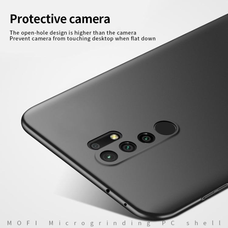 For Xiaomi Redmi 9 MOFI Frosted PC Ultra-thin Hard Case(Black)