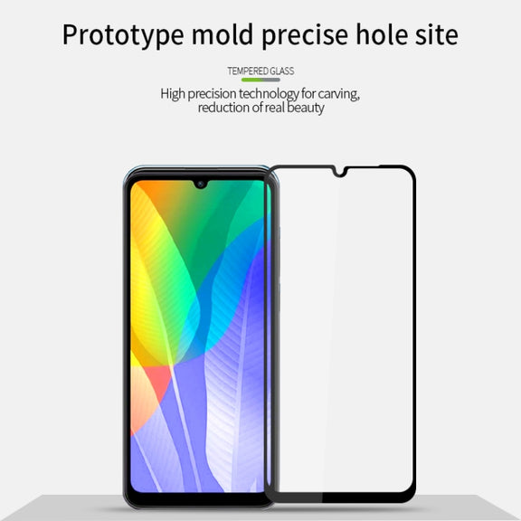 For Huawei Y6P / Honor9A MOFI 9H 2.5D Full Screen Tempered Glass Film(Black)