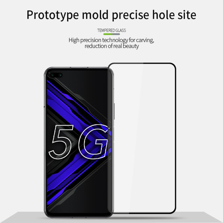 For Huawei Honor Play4 Pro MOFI 9H 2.5D Full Screen Tempered Glass Film(Black)