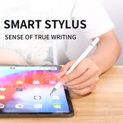 Imitation Porcelain 2 in 1 Mobile Phone Touch Screen Capacitive Pen for Apple / Huawei / Xiaomi / Samsung(White)